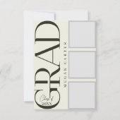 Gepersonaliseerde moderne klasse van 2025 Afstuder Kaart (Voorkant)