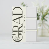 Gepersonaliseerde moderne klasse van 2025 Afstuder Kaart (Staand voorkant)