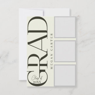 Gepersonaliseerde moderne klasse van 2025 Afstuder Kaart