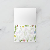 Gepersonaliseerde moderne kleurrijke tulp dank u k bedankkaart (Binnen)