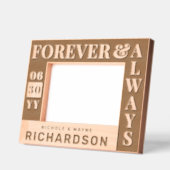 Gepersonaliseerde moderne koppels Naam Trouwdatum  Gegraveerde Lijstjes (Links)