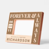 Gepersonaliseerde moderne koppels Naam Trouwdatum  Gegraveerde Lijstjes (Links)