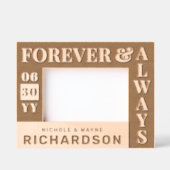 Gepersonaliseerde moderne koppels Naam Trouwdatum  Gegraveerde Lijstjes (Voorkant)