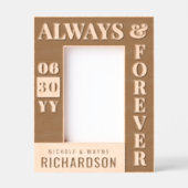 Gepersonaliseerde moderne koppels Naam Trouwdatum Gegraveerde Lijstjes (Voorkant)