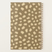 Gepersonaliseerde moderne Leopard Pattern Weekly P Planner (Achterkant)