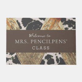 Gepersonaliseerde moderne leraar deurmat