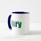 Gepersonaliseerde moderne "Mary" in diep groen en Mok (Voorkant links)