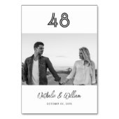 Gepersonaliseerde moderne minimale foto bruiloft kaart (Voorkant)