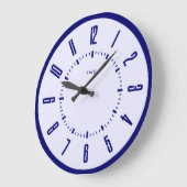 Gepersonaliseerde moderne minimalist grote klok (Hoek)