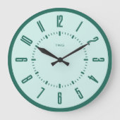 Gepersonaliseerde moderne minimalist grote klok (Voorkant)