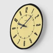 Gepersonaliseerde moderne minimalist grote klok (Hoek)