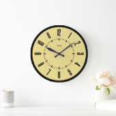 Gepersonaliseerde moderne minimalist grote klok (Huis)