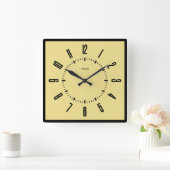 Gepersonaliseerde moderne minimalist vierkante klok (Huis)