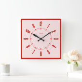 Gepersonaliseerde moderne minimalist vierkante klok (Huis)