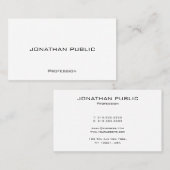 Gepersonaliseerde moderne minimalistische handteke visitekaartje (Voorkant / Achterkant)