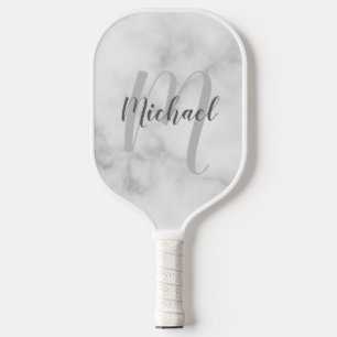 Gepersonaliseerde Moderne Monogram en Naam van het Pickleball Paddle