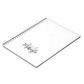 Gepersonaliseerde moderne monogram naam notitieboek (Linkerzijde)