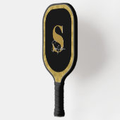 Gepersonaliseerde moderne monogram scriptnaam pickleball paddle (Links)