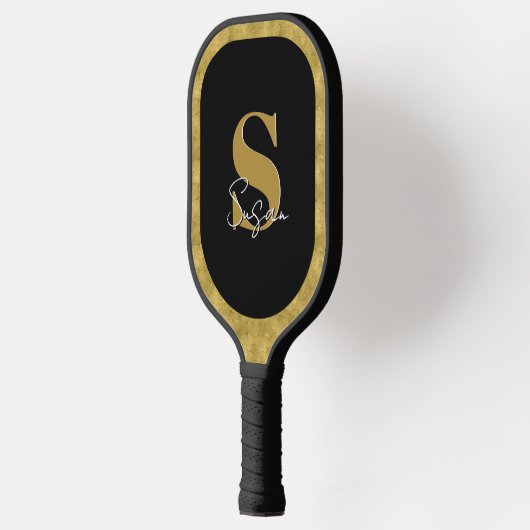 Gepersonaliseerde moderne monogram scriptnaam pickleball paddle (Links)