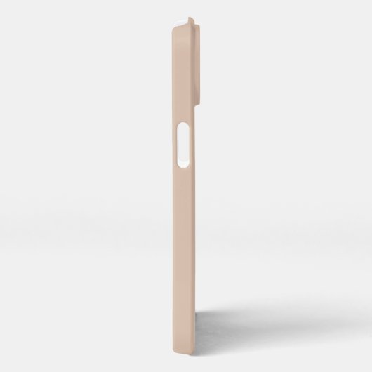Gepersonaliseerde moderne naam beige iPhone hoesje (Rechterkant)