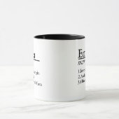 Gepersonaliseerde Moderne Naam Minimalistische Sti Mok (Midden)