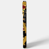 Gepersonaliseerde moderne naam Slice Pizza Pink Case-Mate iPhone Case (Achterkant / Links)