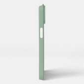 Gepersonaliseerde moderne naamspagina Groen iPhone Hoesje (Rechterkant)