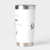 Gepersonaliseerde moderne nooit vergeten pensioen geïsoleerde drinkbeker (Links)