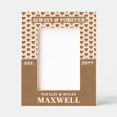 Gepersonaliseerde moderne paar bruiloft en Jubileu Gegraveerde Lijstjes (Voorkant)