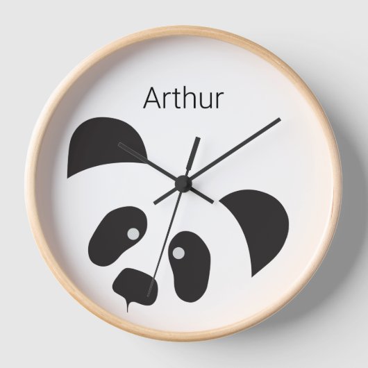 Gepersonaliseerde moderne panda kinderkamer (Voorkant)