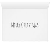 Gepersonaliseerde moderne PHOTO kerstkaart (Binenzijde Horizontaal (Onderkant))