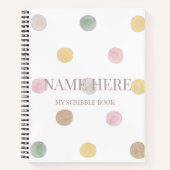 Gepersonaliseerde moderne Polkadot krabbel boek (Voorkant)