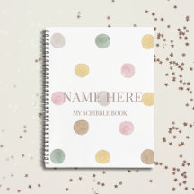 Gepersonaliseerde moderne Polkadot krabbel boek