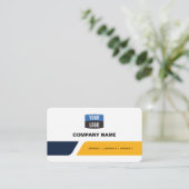 Gepersonaliseerde moderne professional visitekaartje (Staand voorkant)