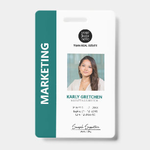 Gepersonaliseerde Moderne Professionele identiteit Badge