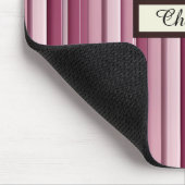 Gepersonaliseerde moderne roze Mauve verticale str Muismat (Hoek)