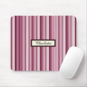 Gepersonaliseerde moderne roze Mauve verticale str Muismat (Met muis)