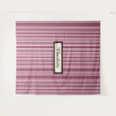 Gepersonaliseerde moderne roze Mauve verticale str Wandkleed (Voorkant (horizontaal))