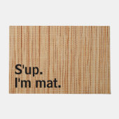 Gepersonaliseerde Moderne Rustic is omhoog. Ik ben Deurmat (Voorkant)