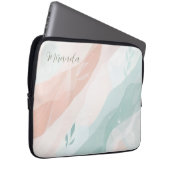 Gepersonaliseerde moderne rustige aardse tonen Abs Laptop Sleeve (Voorkant Rechts)