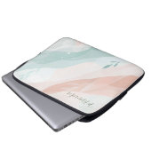 Gepersonaliseerde moderne rustige aardse tonen Abs Laptop Sleeve (Voorkant onderkant)