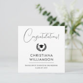 Gepersonaliseerde Moderne School en College Gradua Kaart (Staand voorkant)