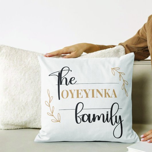 Gepersonaliseerde moderne & Sophisticated familien Kussen