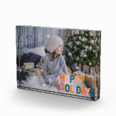 Gepersonaliseerde moderne speelse vakantie-herinne fotoblokken (Rechts)