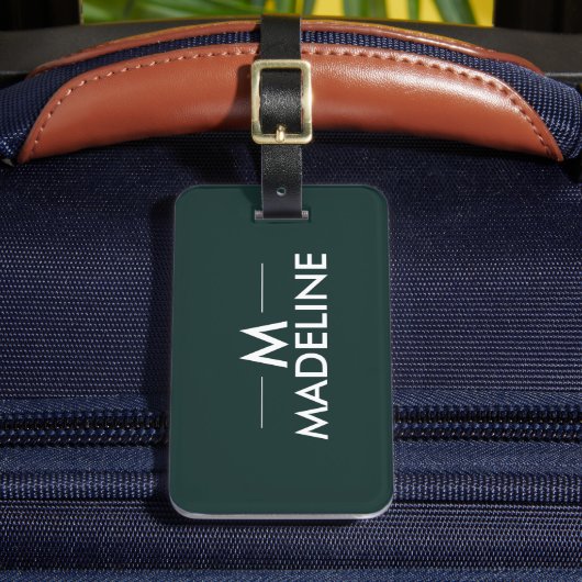 Gepersonaliseerde moderne stijlvolle trendy bagagelabel (Voorkant Insitu 2)