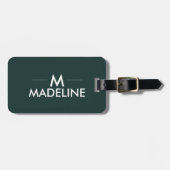 Gepersonaliseerde moderne stijlvolle trendy bagagelabel (Voorkant horizontaal)