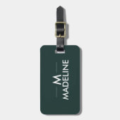 Gepersonaliseerde moderne stijlvolle trendy bagagelabel (Voorkant verticaal)