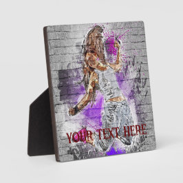 Gepersonaliseerde moderne straatkunst schilderen fotoplaat