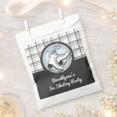 Gepersonaliseerde moderne Tartan schaatsen partij Bedankzakje (Geknipt)