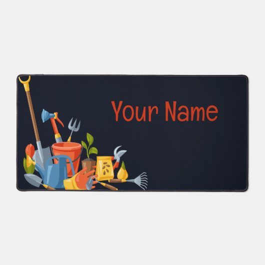 Gepersonaliseerde moderne tuinieren bodembeplantin bureaumat (Voorkant)